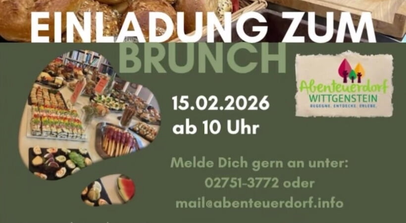 Einladung zum Brunch im Abenteuerdorf und zu unserer Zertifizierung zum "Fairen Jugendhaus". Wir freuen uns auf dich!