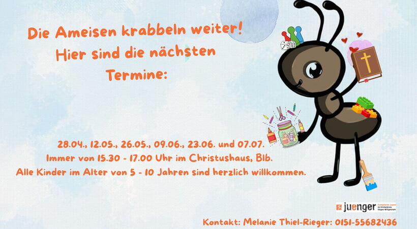 Kommt gerne vorbei. Wir freuen uns auf euch!